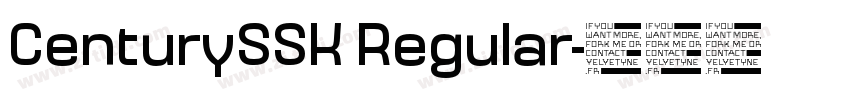 CenturySSK Regular字体转换
